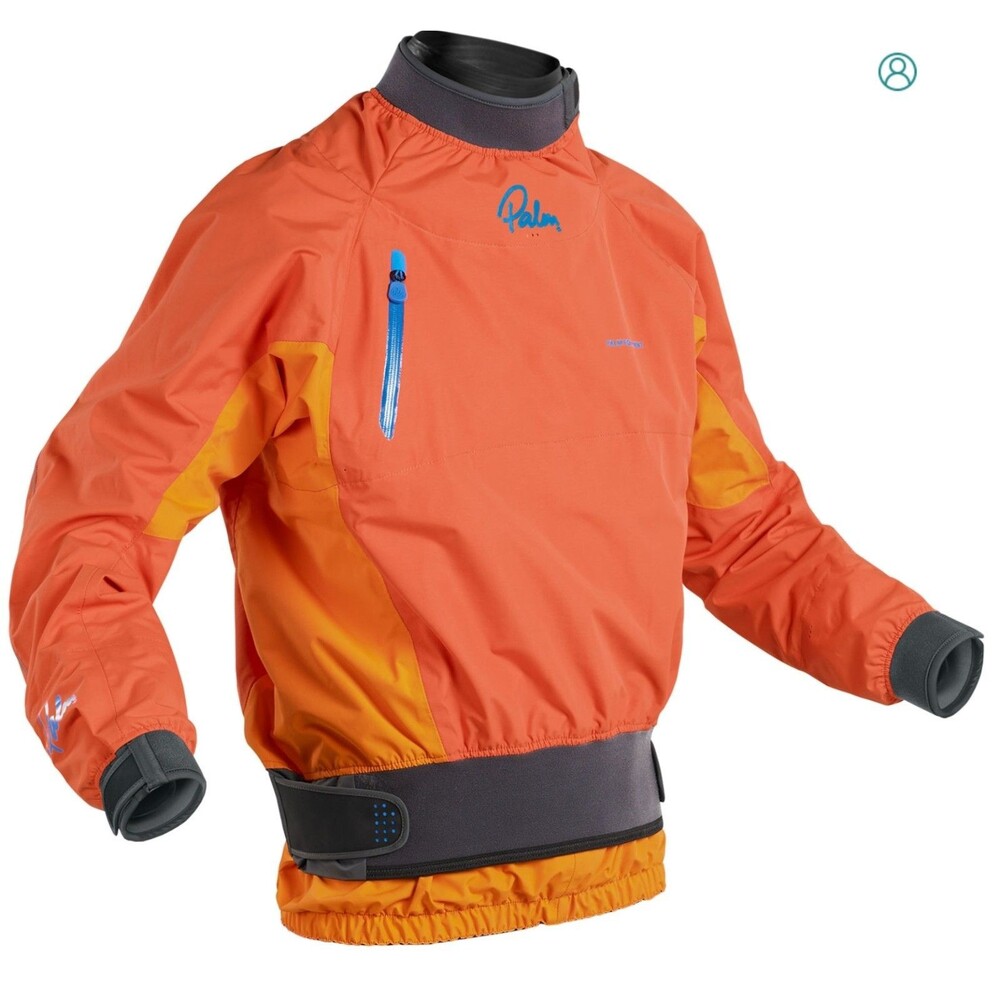 Palm Surge Kayak Jacket Men’s Medium Mandarin Sherbet Whitewater Dry Top NWT